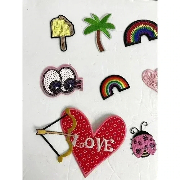 20 PC Assorted Sewing Applique Patches Iron on Sew On NEW Mixed - Picture 5 of 8